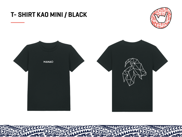 MANAO Mini T- Shirt KAO | black