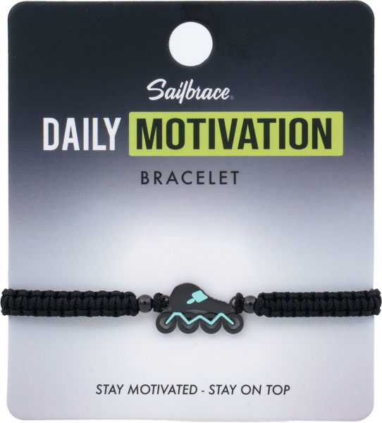 Skate | Braided Armband | Schwarz- Mint