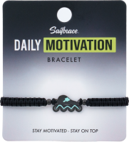 Skate | Braided Armband | Schwarz- Mint