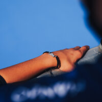 Skate | Braided Armband | Silber